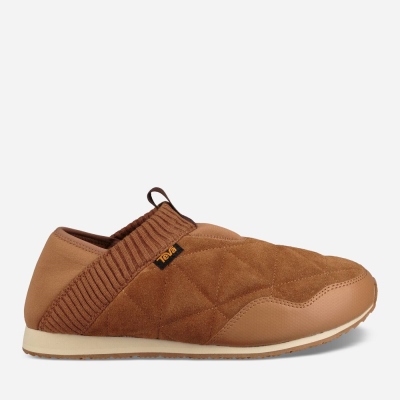 Pánské Slip On Teva Ember Moc Shearling Hnědé - CZ765633